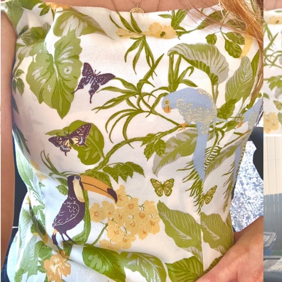 Reformation Ellora Tie Tank Top size 10 - Picture 2 of 4